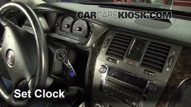 2009 Cadillac DTS Platinum 4.6L V8 Horloge Régler l'horloge